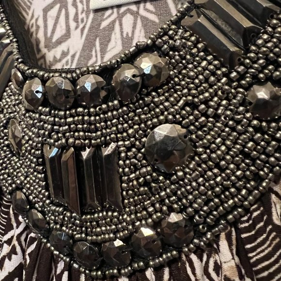 Cato-Small maxi Dress-embellished neck line, beads - Picture 7 of 11